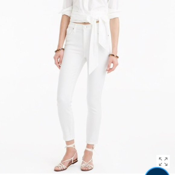 J. Crew Denim - J. Crew Women Lookout High-Rise Crop Skinny Jeans White Size 29 NWT B9842